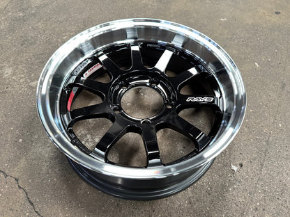 New 16X5.5 ET-20 RAYS A Lap J Japan Forged Rim (4 wheel) Gloss Black 5X139.7