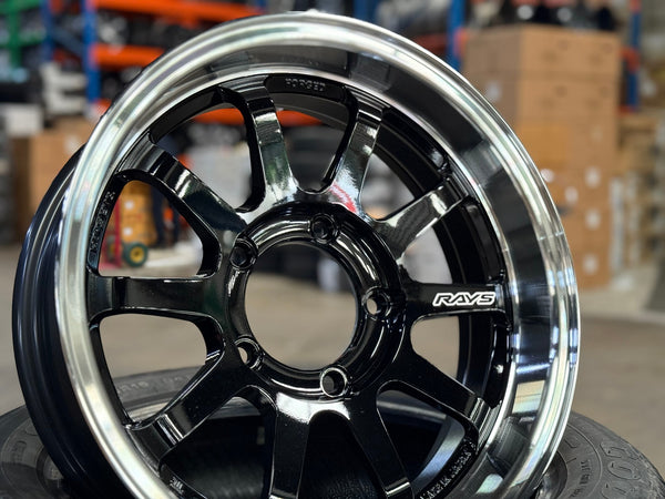 New 16X5.5 ET-20 RAYS A Lap J Japan Forged Rim (4 wheel) Gloss Black 5X139.7