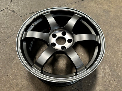 New 18X8.5 ET34 RAYS TE37SL Saga Mspec Rim (4 wheel) Matt Black 5X112