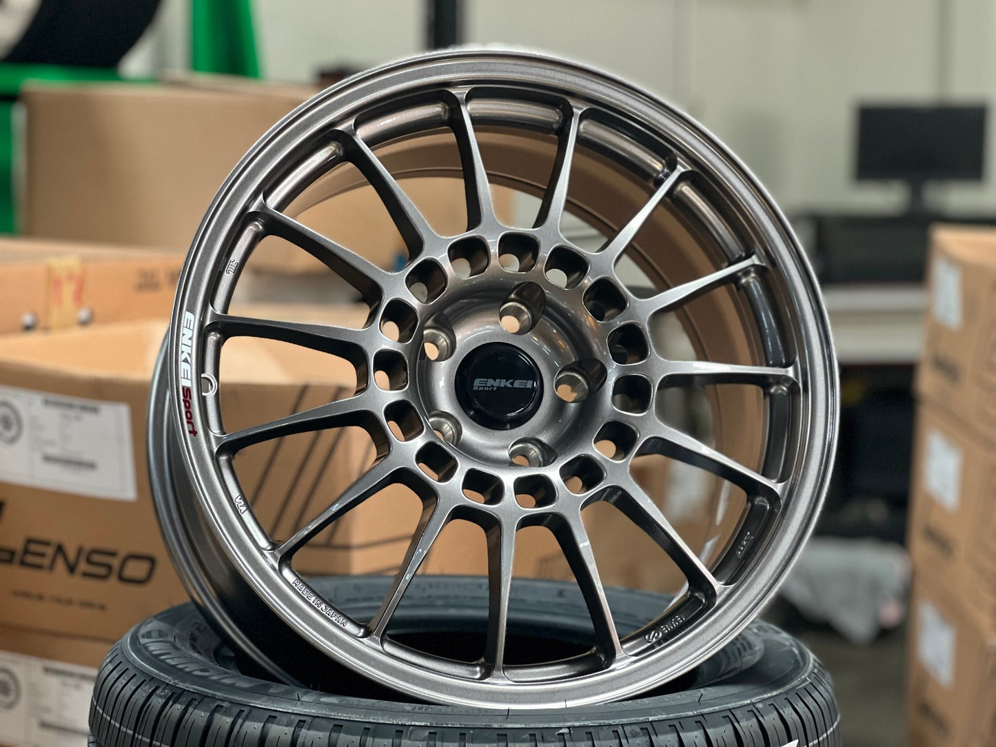 New 18X8.5 ET38 Enkei RCT5 Rim (4 wheel) Gloss Gunmetal 5X114.3