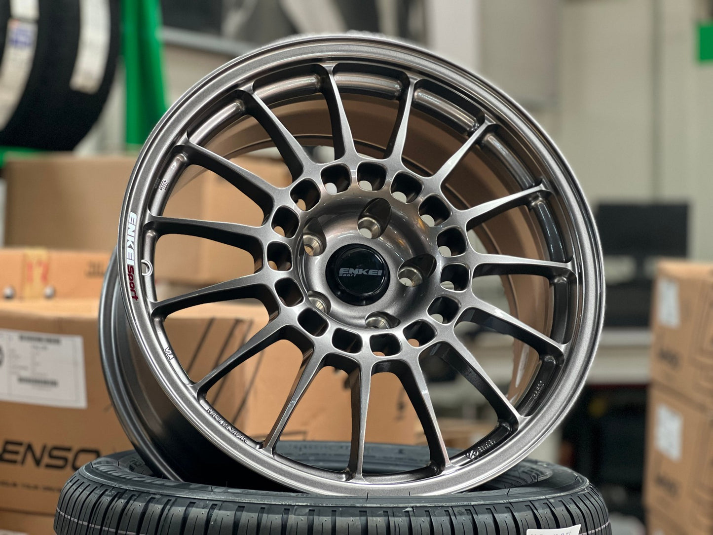 New 18X8.5 ET38 Enkei RCT5 Rim (4 wheel) Gloss Gunmetal 5X114.3