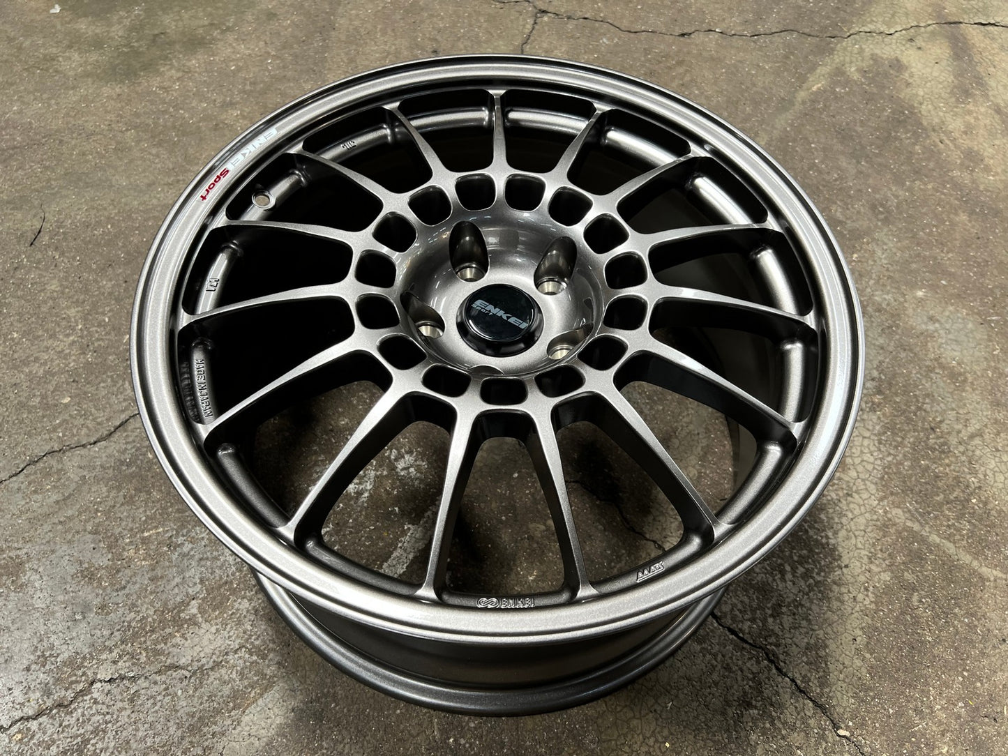 New 18X8.5 ET38 Enkei RCT5 Rim (4 wheel) Gloss Gunmetal 5X114.3