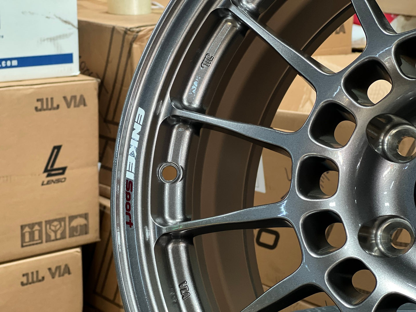 New 18X8.5 ET38 Enkei RCT5 Rim (4 wheel) Gloss Gunmetal 5X114.3