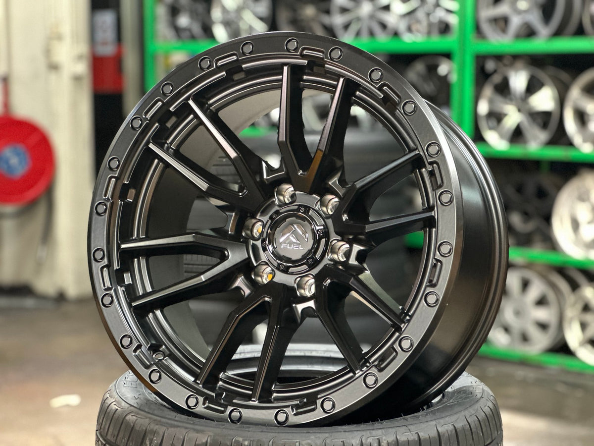 New 20X10 ET-18 Fuel Rebel Rim (4 wheel) Matt Black 6X139.7