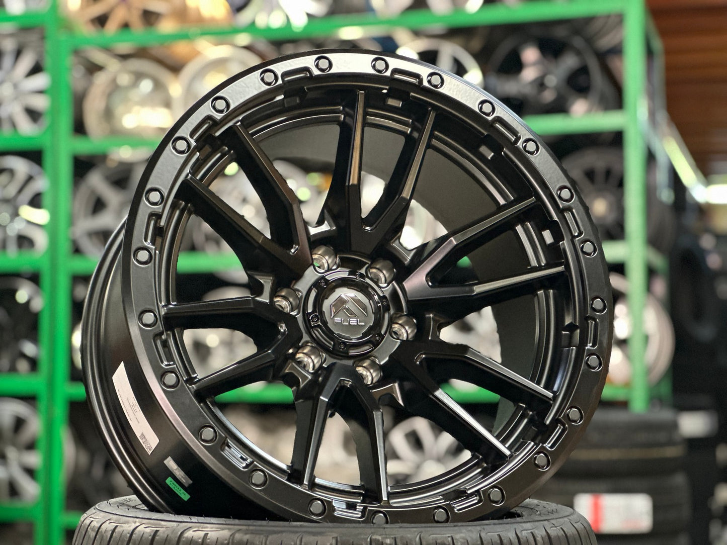 New 20X10 ET-18 Fuel Rebel Rim (4 wheel) Matt Black 6X139.7