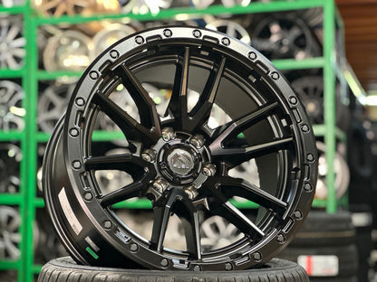 New 20X10 ET-18 Fuel Rebel Rim (4 wheel) Matt Black 6X139.7