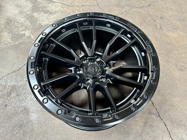 New 20X10 ET-18 Fuel Rebel Rim (4 wheel) Matt Black 6X139.7