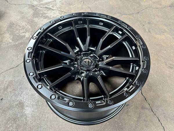 New 20X10 ET-18 Fuel Rebel Rim (4 wheel) Matt Black 6X139.7