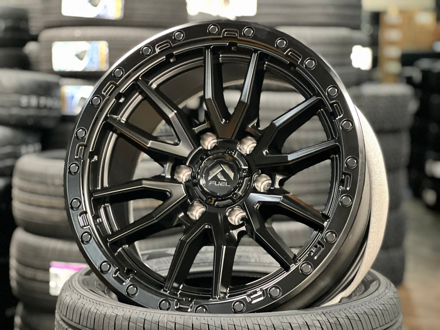 New 18X9 ET-12 Fuel Rebel Rim (4 wheel) Matt Black 6X139.7