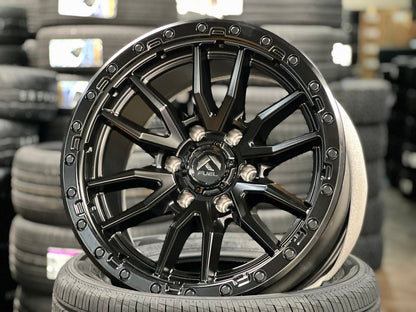 New 18X9 ET-12 Fuel Rebel Rim (4 wheel) Matt Black 6X139.7