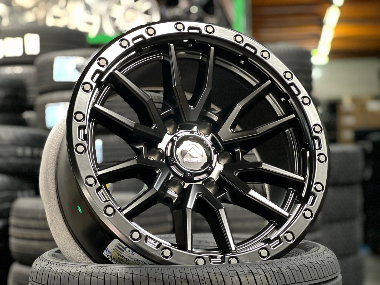 New 18X9 ET-12 Fuel Rebel Rim (4 wheel) Matt Black 6X139.7