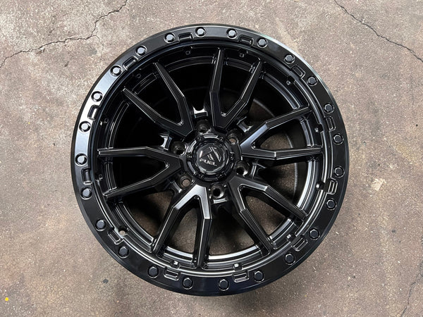 New 18X9 ET-12 Fuel Rebel Rim (4 wheel) Matt Black 6X139.7