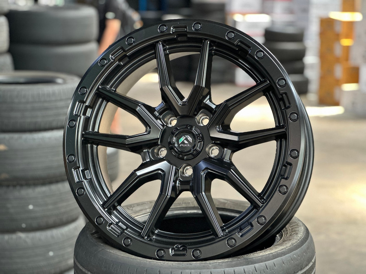 New 20X9 ET20 Fuel Rebel Rim (5 wheel) Matt Black 5X127