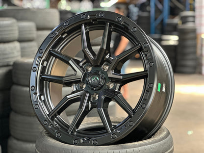 New 20X9 ET20 Fuel Rebel Rim (5 wheel) Matt Black 5X127