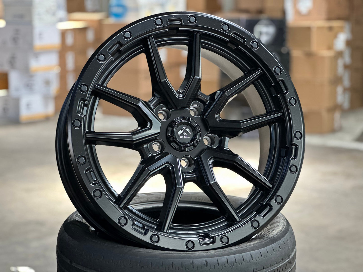 New 20X9 ET20 Fuel Rebel Rim (5 wheel) Matt Black 5X127