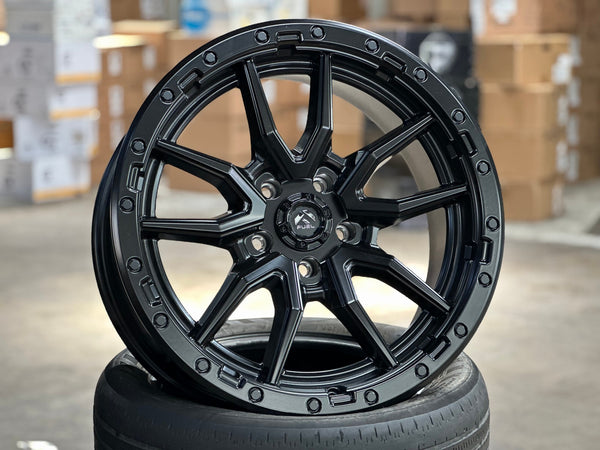 New 20X9 ET20 Fuel Rebel Rim (5 wheel) Matt Black 5X127