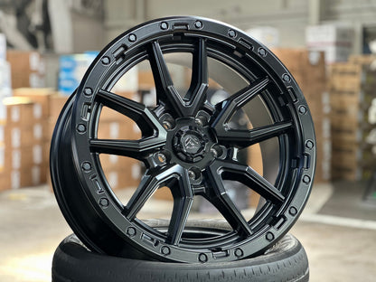 New 20X9 ET20 Fuel Rebel Rim (5 wheel) Matt Black 5X127
