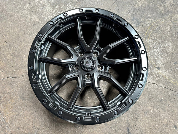 New 20X9 ET20 Fuel Rebel Rim (5 wheel) Matt Black 5X127
