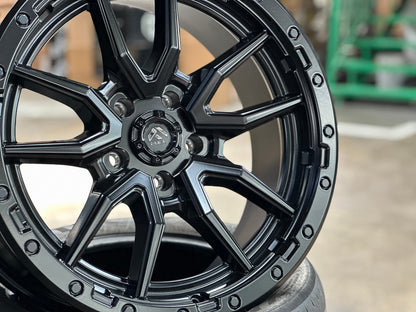 New 20X9 ET20 Fuel Rebel Rim (5 wheel) Matt Black 5X127