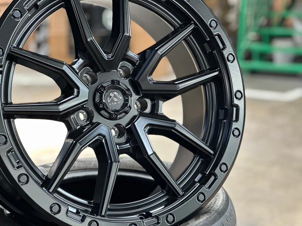 New 20X9 ET20 Fuel Rebel Rim (5 wheel) Matt Black 5X127