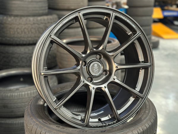 New 17X8 ET38 Raxer RP10X Rim (4 wheel) Matt Gunmetal  4X100