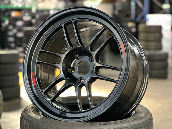 New 18X10.5 ET15 Enkei RPF1 Rim (4 wheel) Matt Black 5X114.3