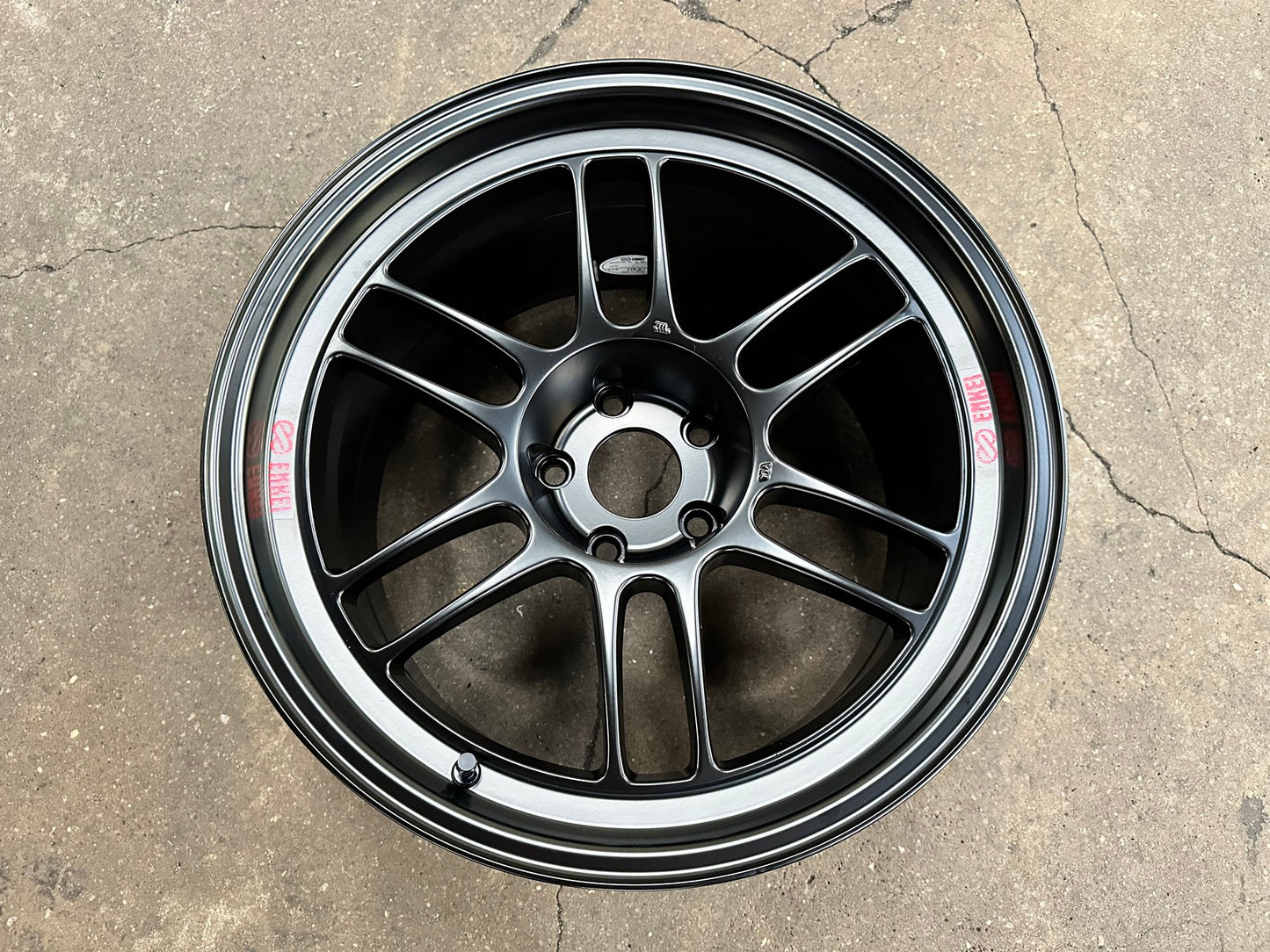 New 18X10.5 ET15 Enkei RPF1 Rim (4 wheel) Matt Black 5X114.3