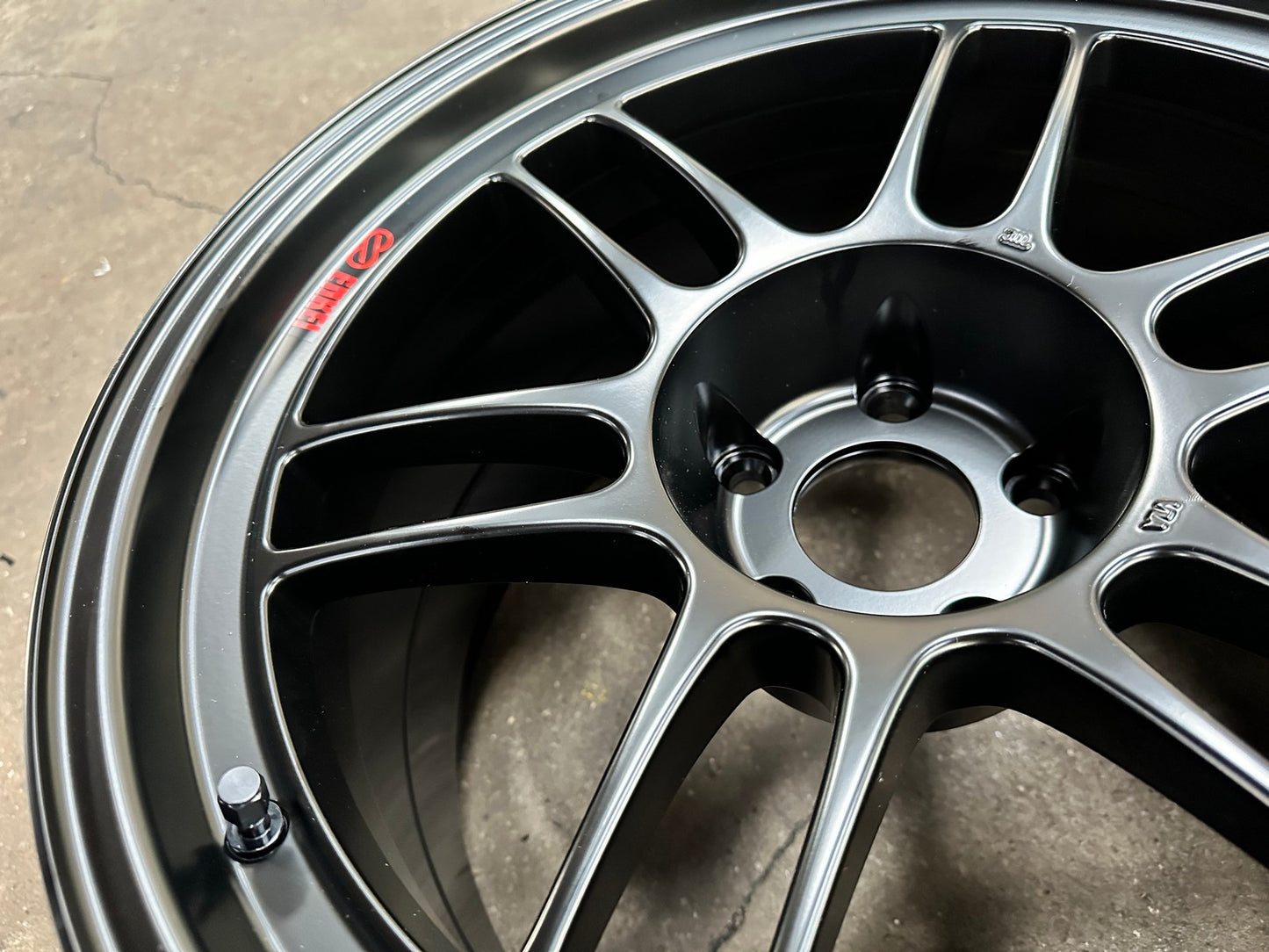 New 18X10.5 ET15 Enkei RPF1 Rim (4 wheel) Matt Black 5X114.3