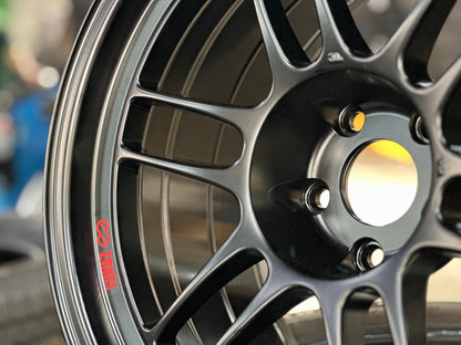 New 18X10.5 ET15 Enkei RPF1 Rim (4 wheel) Matt Black 5X114.3