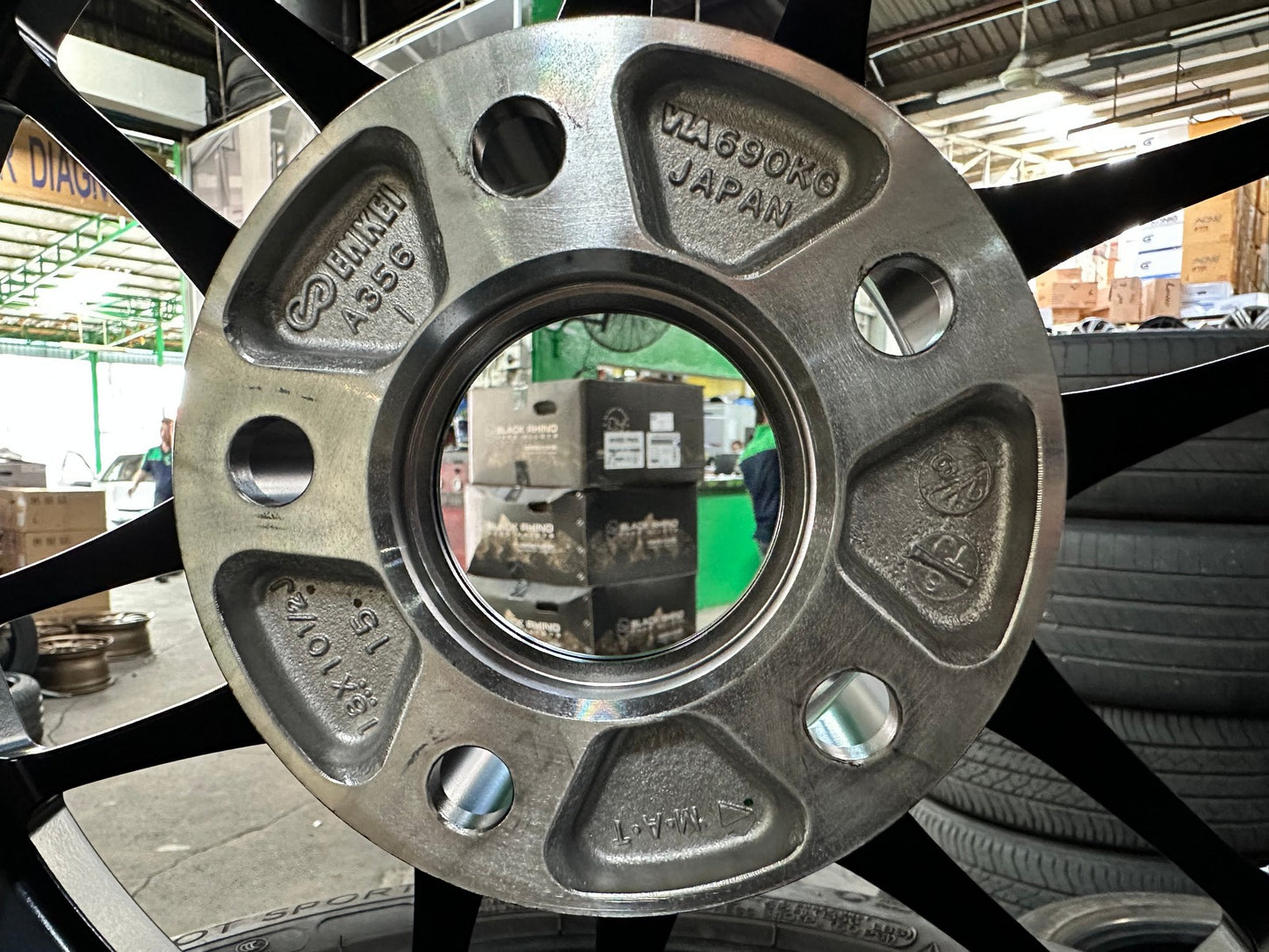 New 18X10.5 ET15 Enkei RPF1 Rim (4 wheel) Matt Black 5X114.3