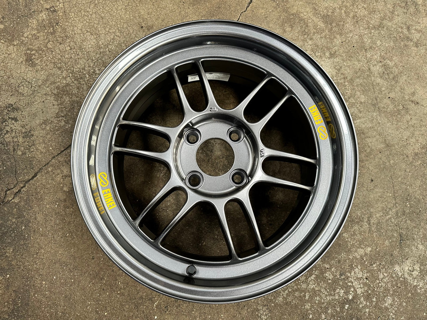 New 15X7 ET35 Enkei RPF1 Rim (4 wheel) Gloss Gunmetal 4X100
