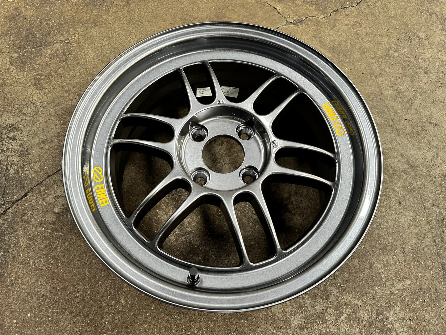 New 15X7 ET35 Enkei RPF1 Rim (4 wheel) Gloss Gunmetal 4X100