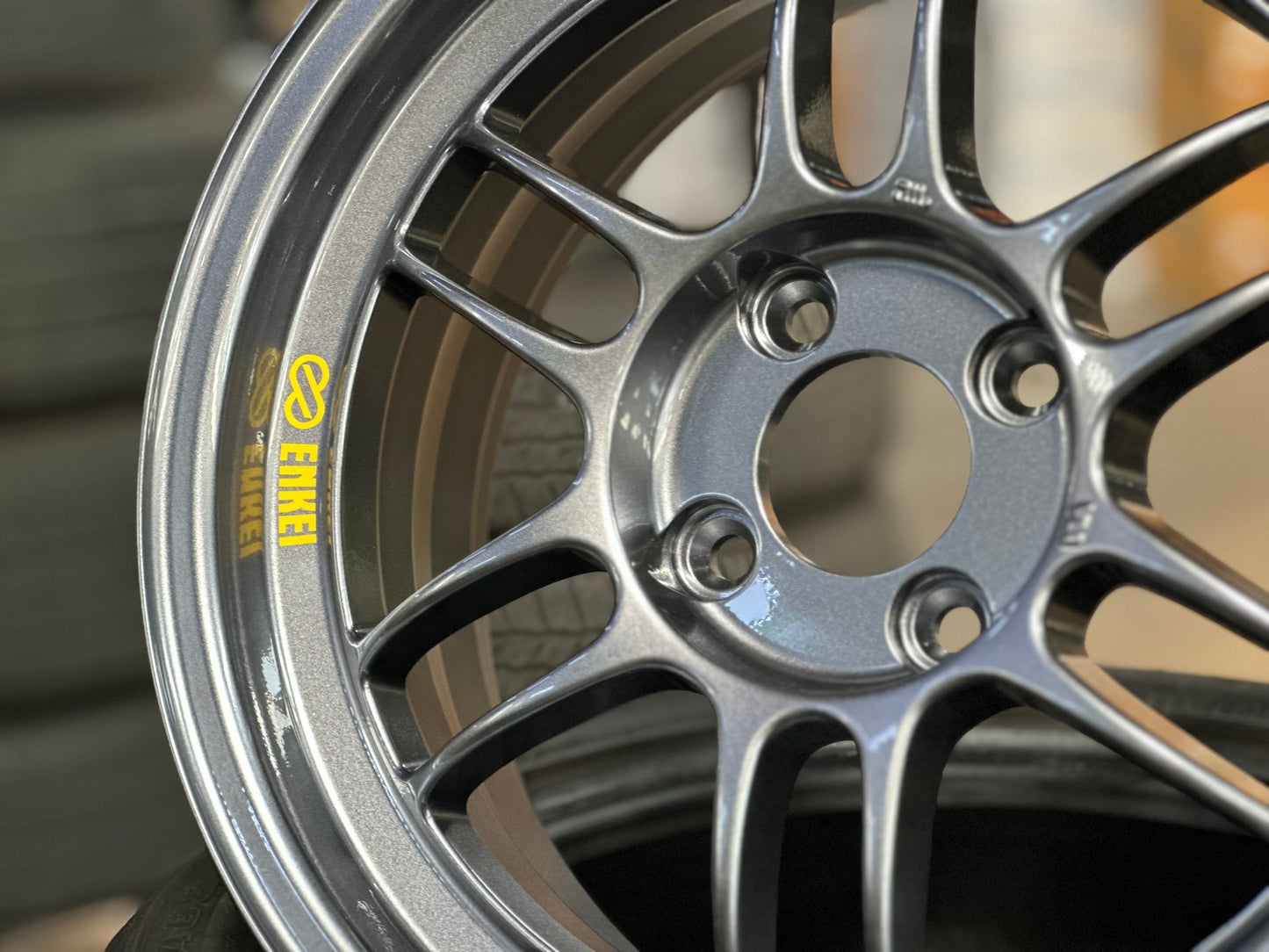 New 15X7 ET35 Enkei RPF1 Rim (4 wheel) Gloss Gunmetal 4X100