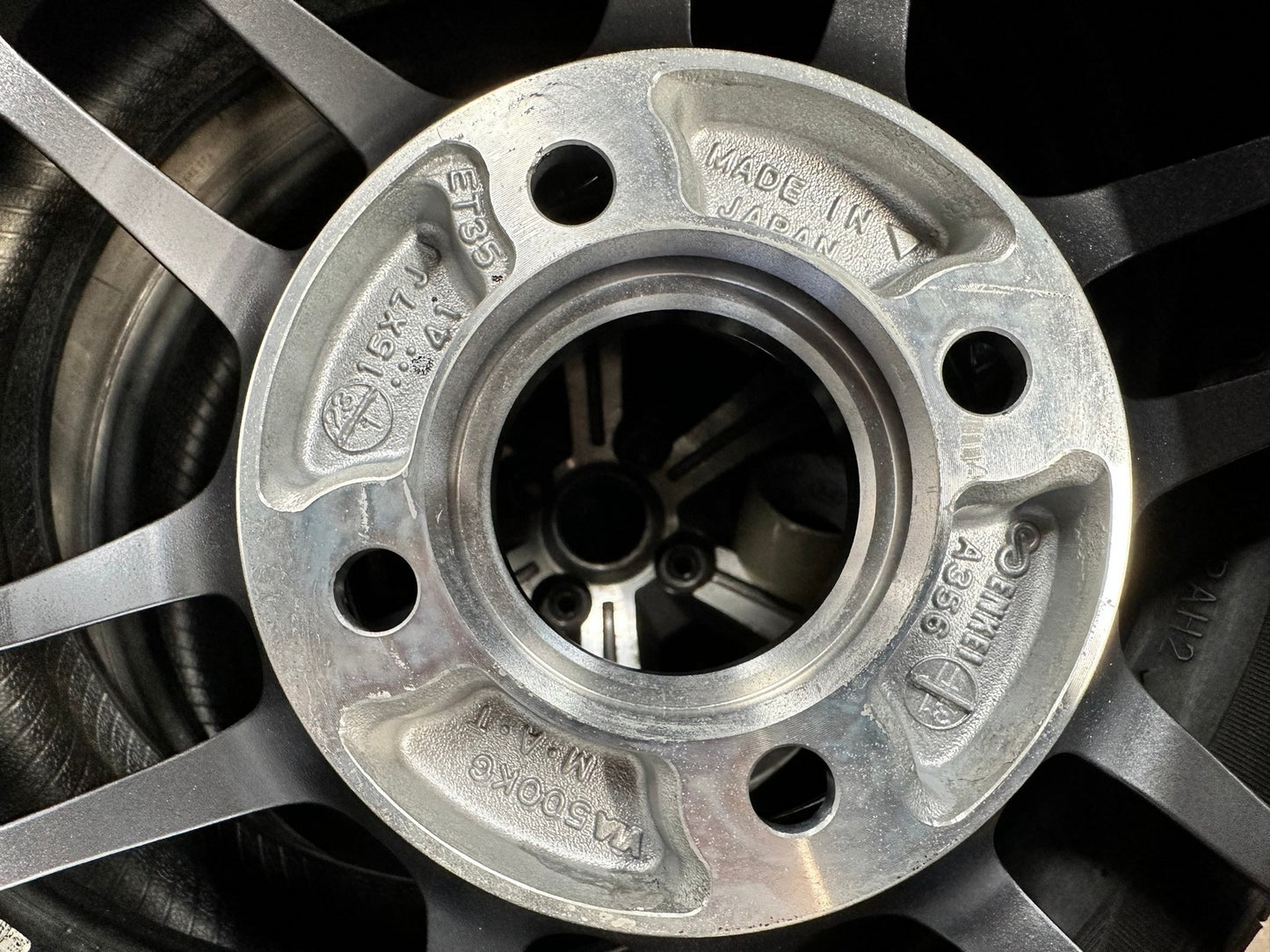 New 15X7 ET35 Enkei RPF1 Rim (4 wheel) Gloss Gunmetal 4X100