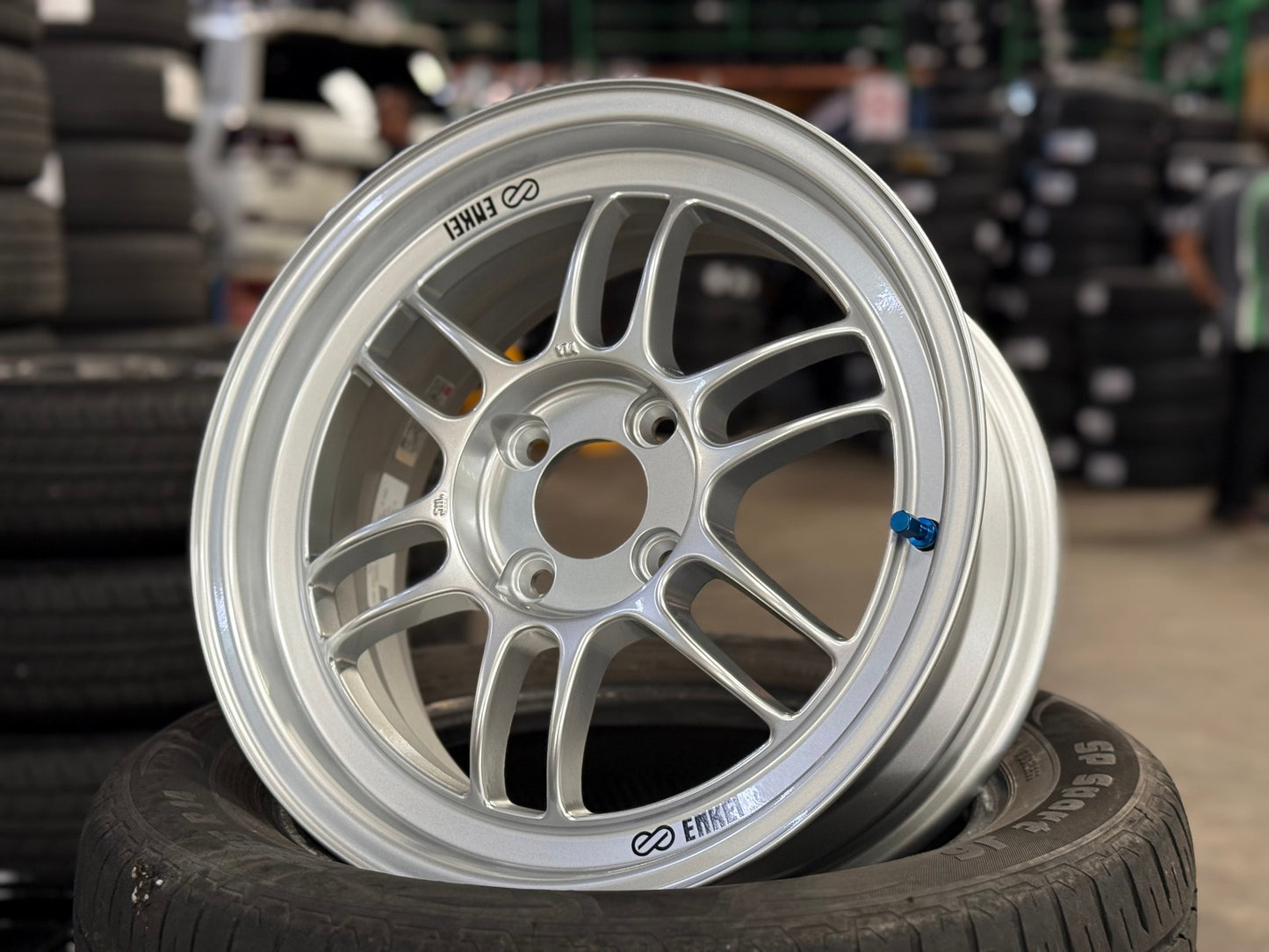 New 15X7 ET35 Enkei RPF1 Rim (4 wheel) Matt Black 4X100