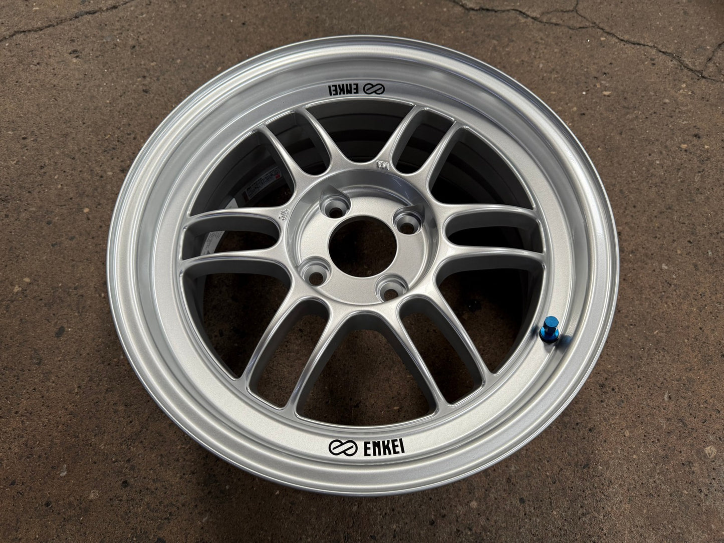 New 15X7 ET35 Enkei RPF1 Rim (4 wheel) Matt Black 4X100