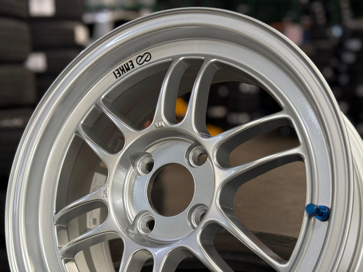 New 15X7 ET35 Enkei RPF1 Rim (4 wheel) Gloss Silver 4X100