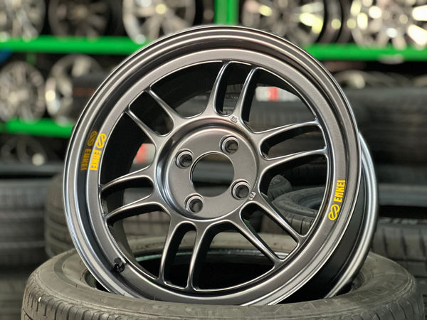 New 16X7 ET43 Enkei RPF1 Rim (4 wheel) Gloss Gunmetal 4X100