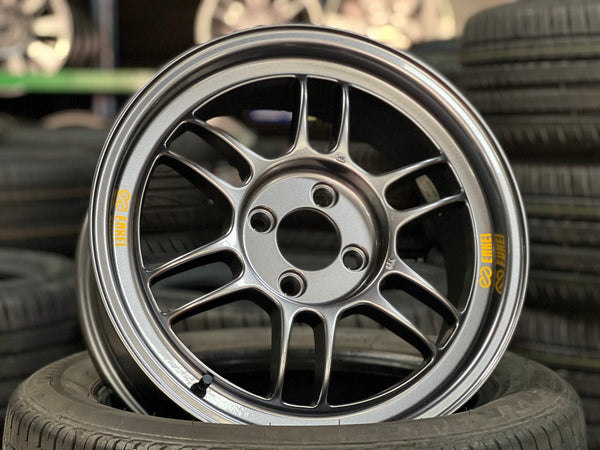 New 16X7 ET43 Enkei RPF1 Rim (4 wheel) Gloss Gunmetal 4X100