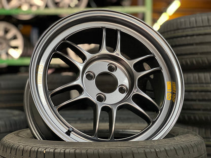 New 16X7 ET43 Enkei RPF1 Rim (4 wheel) Gloss Gunmetal 4X100