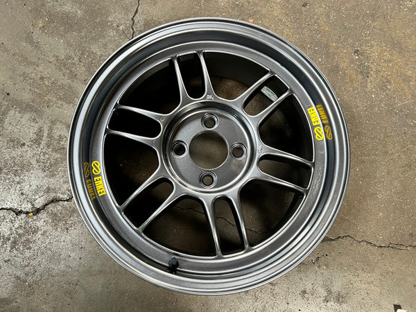 New 16X7 ET43 Enkei RPF1 Rim (4 wheel) Gloss Gunmetal 4X100