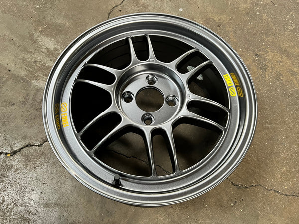 New 16X7 ET43 Enkei RPF1 Rim (4 wheel) Gloss Gunmetal 4X100
