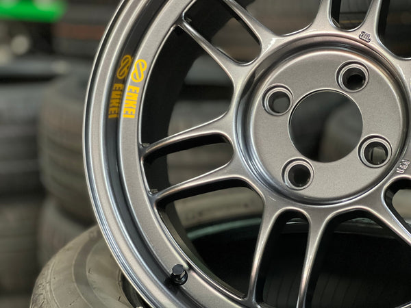 New 16X7 ET43 Enkei RPF1 Rim (4 wheel) Gloss Gunmetal 4X100