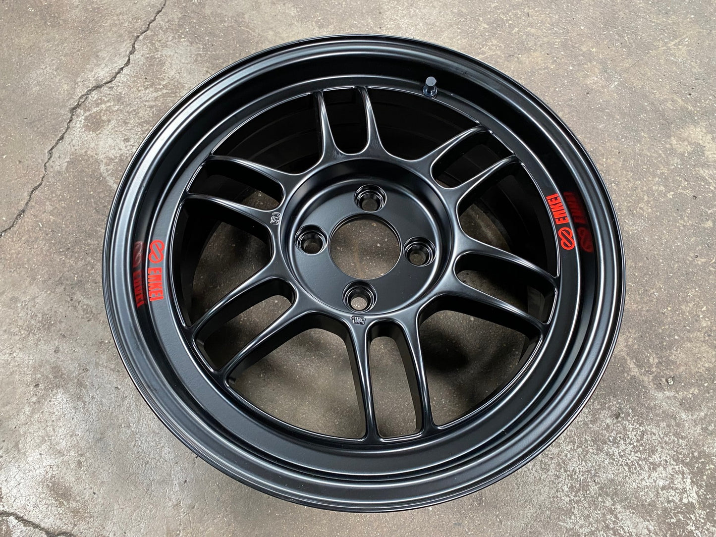 New 16X7 ET43 Enkei RPF1 Rim (4 wheel) Matt Black 4X100