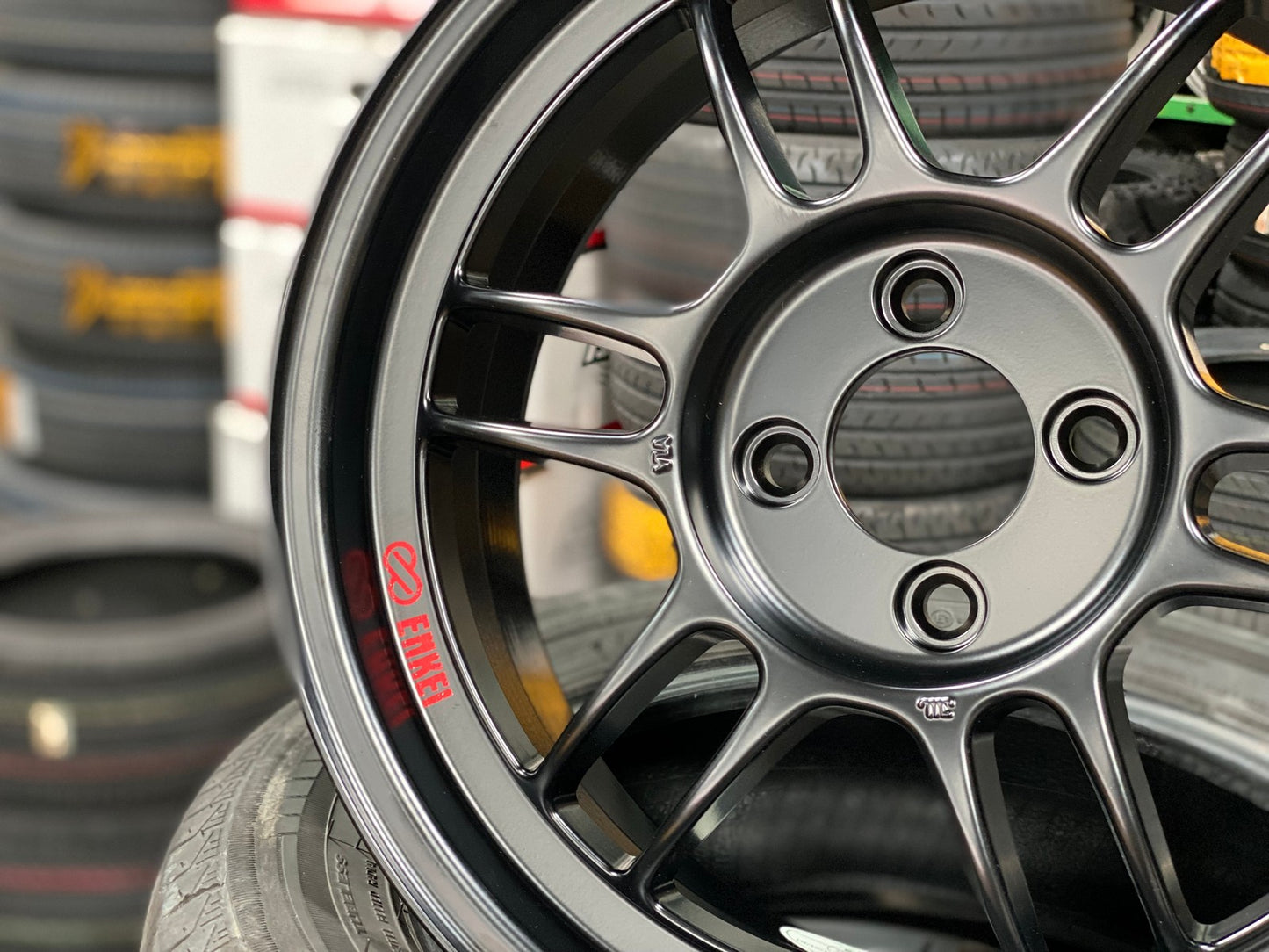 New 16X7 ET43 Enkei RPF1 Rim (4 wheel) Gloss Gunmetal 4X100