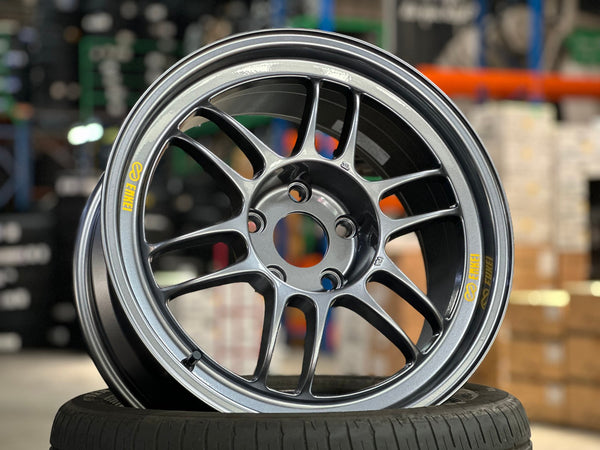 New 17X8 ET35 Enkei RPF1 Rim (4 wheel) Gloss Gunmetal 5X114.3
