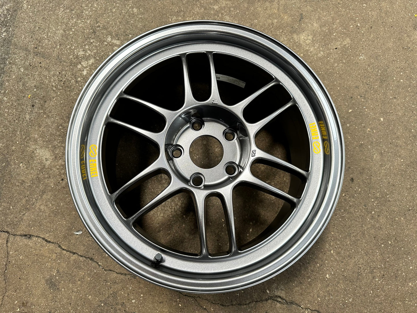 New 17X8 ET35 Enkei RPF1 Rim (4 wheel) Gloss Gunmetal 5X114.3