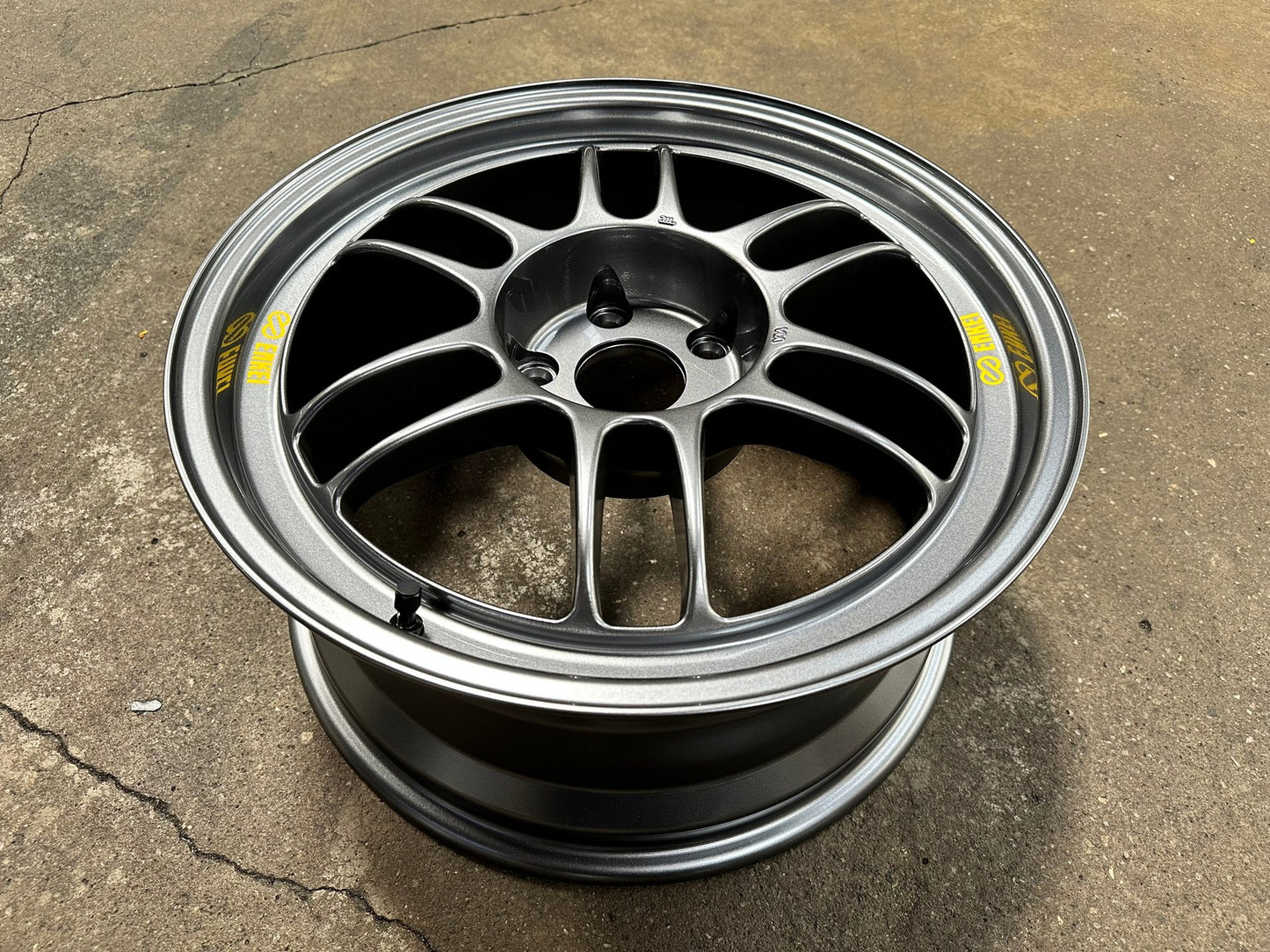 New 17X8 ET35 Enkei RPF1 Rim (4 wheel) Gloss Gunmetal 5X114.3