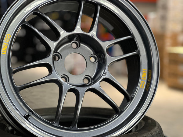 New 17X8 ET35 Enkei RPF1 Rim (4 wheel) Gloss Gunmetal 5X114.3