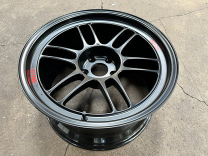 New 18X9.5 ET15 Enkei RPF1 Rim (4 wheel) Matt Black 5X114.3